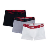Boxer Uomo Nike Jordan Flight 3 Pack Nero Grigio Bianco | NonSoloSport