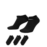Calze Nike Fantasmini Everyday Lightweight 3 Pack Nero Bianco | NonSoloSport