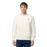 Felpa Uomo North Sails Logo Patch Avorio | NonSoloSport