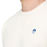 Felpa Uomo North Sails Logo Patch Avorio | NonSoloSport