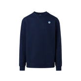 Felpa Uomo North Sails Logo Patch Blu | NonSoloSport