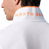 Polo Uomo North Sails Logo Fluo Bianco | NonSoloSport