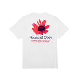 T-Shirt Uomo Obey House Of Obey Floral Bianco | NonSoloSport