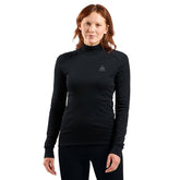 Top Manica Lunga Donna Odlo Active Warm Nero | NonSoloSport