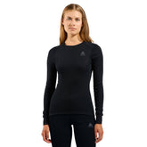 Top Manica Lunga Donna Odlo Active Warm Black | NonSoloSport