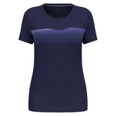 T-Shirt Donna Odlo F-Dry Ridgeline Blu Viola | NonSoloSport