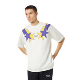 T-Shirt Uomo Phobia Starry Lightning Print Bianco | NonSoloSport