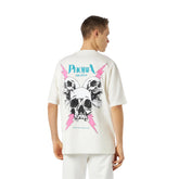 T-Shirt Uomo Phobia Screaming Skulls Print Bianco | NonSoloSport