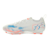 Scarpa da Calcio Ragazzo Puma Future 8 Play Terreni Naturali Compatti Terreni Artificiali Bianco Rosso | NonSoloSport