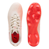 Scarpa da Calcio Ragazzo Puma Future 9 Play Terreni Compatti Erba Sintetica Beige Rosso | NonSoloSport