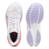 Scarpa da Running Donna Puma Velocity Nitro 5 Bianco Lilla Rosso | NonSoloSport