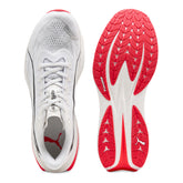 Scarpa da Running Uomo Puma Deviate Pure Nitro Bianco Rosso | NonSoloSport