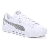 Puma Carina Crew Metallic Donna Bianco Argento | NonSoloSport