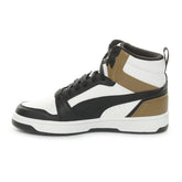 Sneakers Ragazzo Puma Rebound V6 Mid Bianco Nero | NonSoloSport
