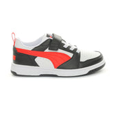 Sneakers Bambino Puma Rebound V6 Lo Bianco Rosso | NonSoloSport