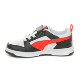 Sneakers Bambino Puma Rebound V6 Lo Bianco Rosso | NonSoloSport