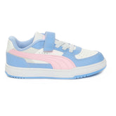 Sneakers Bambino Puma Caven III Block Ac Bianco Azzurro Rosa | NonSoloSport