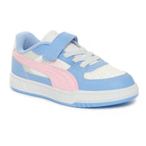 Sneakers Bambino Puma Caven III Block Ac Bianco Azzurro Rosa | NonSoloSport