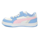 Sneakers Bambino Puma Caven III Block Ac Bianco Azzurro Rosa | NonSoloSport