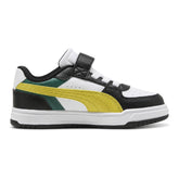 Sneakers Bambino Puma Caven III Block Nero Bianco Giallo | NonSoloSport