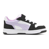 Sneakers Bambino Puma Rebound Slam Lo Faded Nero Bianco Rosa | NonSoloSport