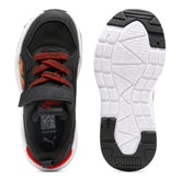 Sneakers Bambino Puma Trinity 2 Sparks Nero Rosso Arancione | NonSoloSport