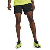 Puma Shorts Velocity 5" Run Favorite Uomo Nero Lime | NonSoloSport
