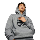 Puma Felpa Graphic Booster 1 Blueprint Uomo Grigio | NonSoloSport