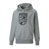 Puma Felpa Graphic Booster 1 Blueprint Uomo Grigio | NonSoloSport