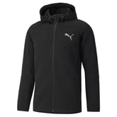 Felpa Puma Full Zip Evostripe Uomo Cotone Nero | NonSoloSport