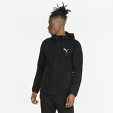 Felpa Puma Full Zip Evostripe Uomo Cotone Nero | NonSoloSport