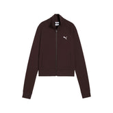 Felpa Donna Puma Essentials Slim Marrone | NonSoloSport