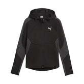 Felpa Donna Puma Evostripe Full-Zip Hoodie Nero | NonSoloSport