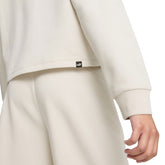 Felpa Donna Puma Ess+ Class Act Beige | NonSoloSport