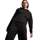 Felpa Donna Puma Ess Elevated Nero | NonSoloSport