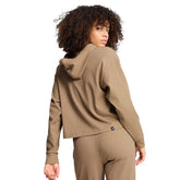 Felpa Donna Puma Ess Elevated Beige | NonSoloSport