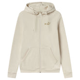 Felpa Donna Puma Ess Glitter Avorio | NonSoloSport