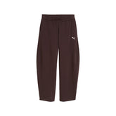 Pantalone Donna Puma Essential Relaxed Barrel Marrone | NonSoloSport