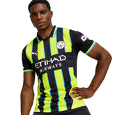 Maglia Calcio Uomo Puma Gara Away Manchester City 24/25 Blu Giallo | NonSoloSport