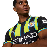Maglia Calcio Uomo Puma Gara Away Manchester City 24/25 Blu Giallo | NonSoloSport