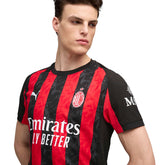 Maglia Calcio Uomo Puma Gara Home AC Milan Authentic 25/26 Rosso Nero | NonSoloSport