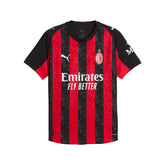 Maglia Calcio Uomo Puma Gara Home AC Milan Authentic 25/26 Rosso Nero | NonSoloSport