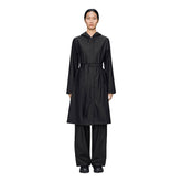 Giacca Donna Rains A-Line Longer Nero | NonSoloSport
