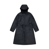 Giacca Donna Rains A-Line Longer Nero | NonSoloSport