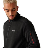 Felpa Uomo Regatta Newhill Nero Rosso | NonSoloSport