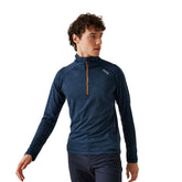 Felpa Uomo Regatta Yonder II Blu Arancione | NonSoloSport