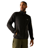 Pile Uomo Regatta Newhill Nero Marrone | NonSoloSport