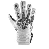 Guanti Portiere Reusch Attrakt Solid Bianco Nero | NonSoloSport