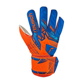 Guanti da Portiere Bambino Reusch Attrakt Solid Jr Arancione Blu | NonSoloSport