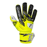 Guanto da Portiere Bambino Reusch Attrakt Grip Junior Giallo Nero | NonSoloSport